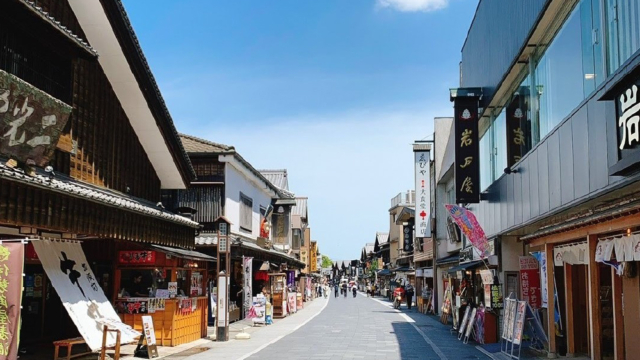 おはらい町の町並み