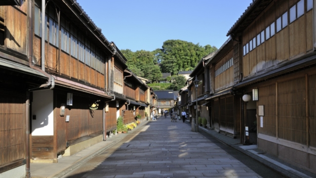 ひがし茶屋街の風景