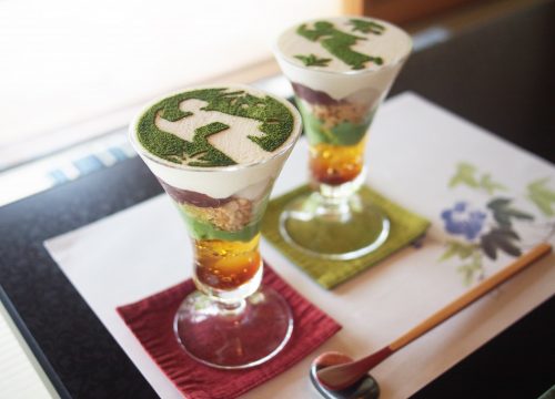 宗祇庵の抹茶パフェ